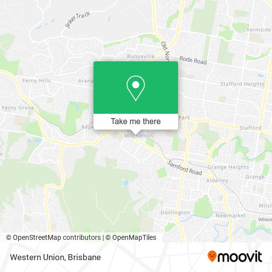 Western Union map