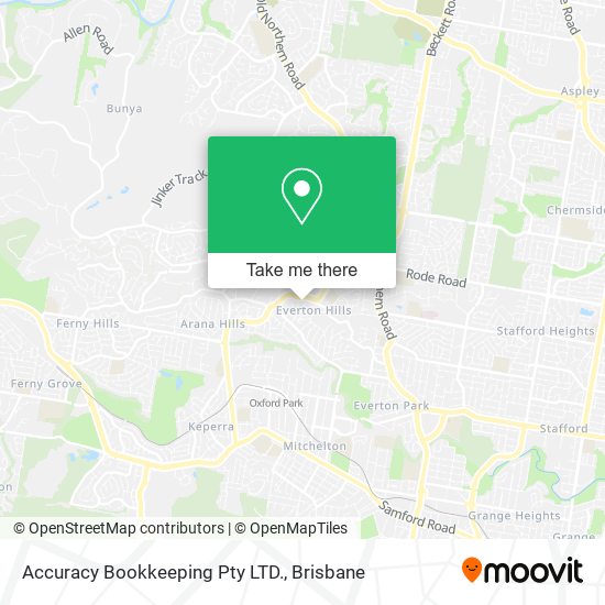 Accuracy Bookkeeping Pty LTD. map