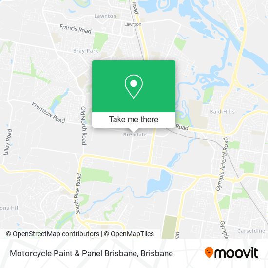 Motorcycle Paint & Panel Brisbane map