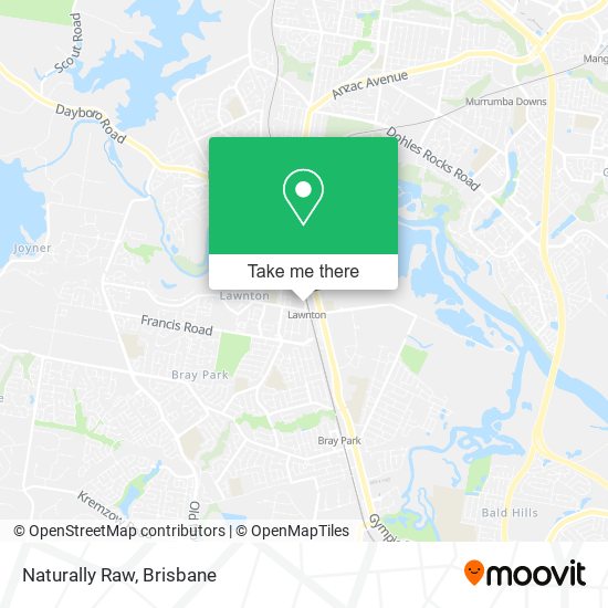 Naturally Raw map