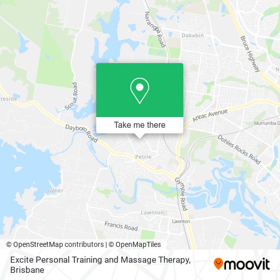 Excite Personal Training and Massage Therapy map