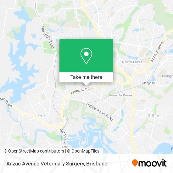 Anzac Avenue Veterinary Surgery map