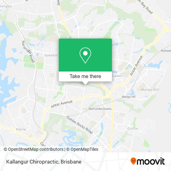 Kallangur Chiropractic map