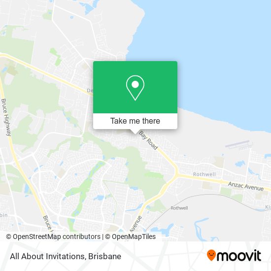 All About Invitations map