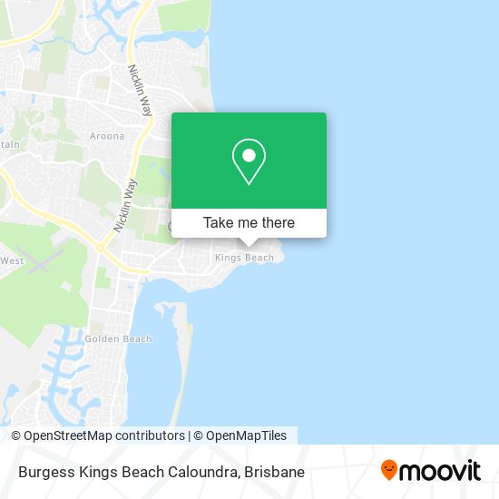 Burgess Kings Beach Caloundra map
