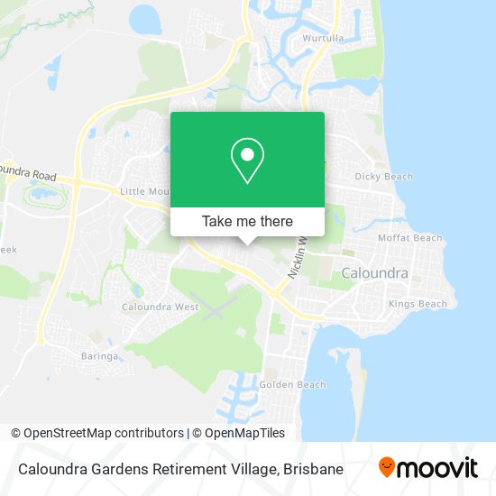 Caloundra Gardens Retirement Village map