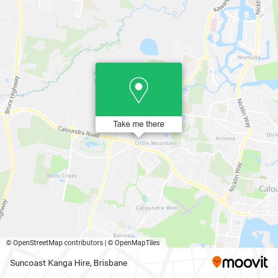 Suncoast Kanga Hire map