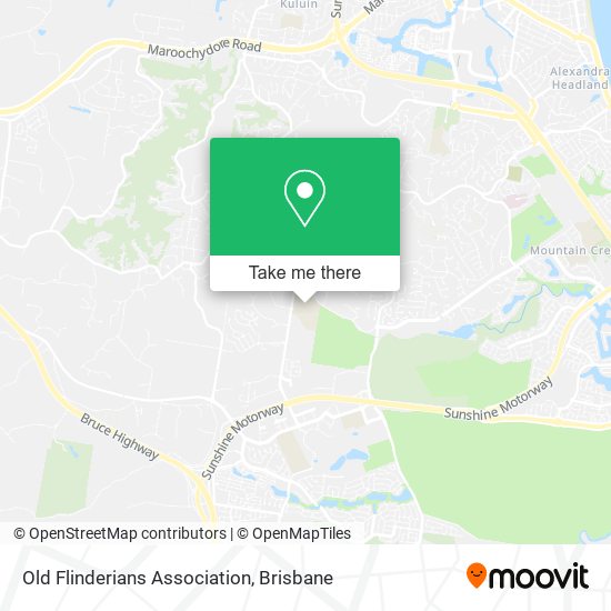 Old Flinderians Association map