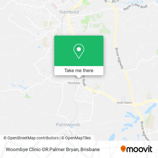 Mapa Woombye Clinic-DR.Palmer Bryan