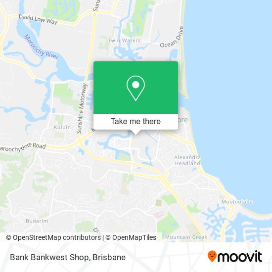 Bank Bankwest Shop map
