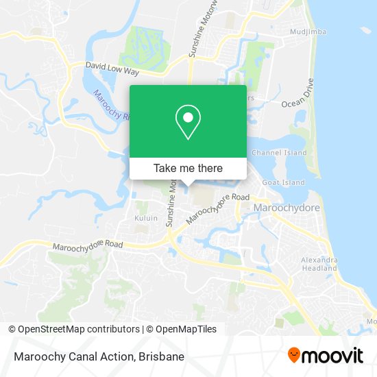 Maroochy Canal Action map