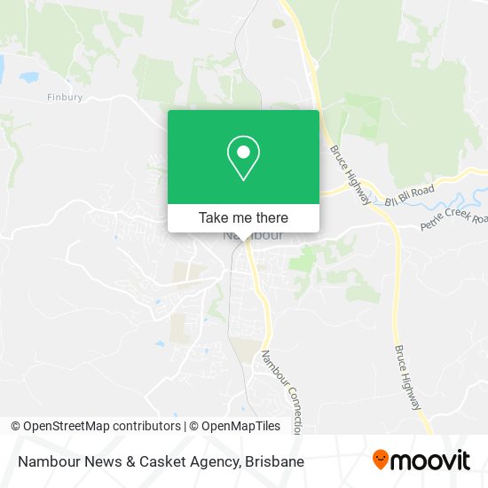 Mapa Nambour News & Casket Agency
