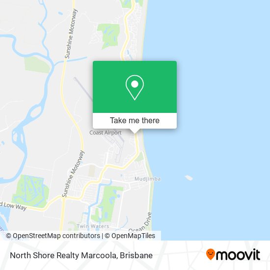 North Shore Realty Marcoola map