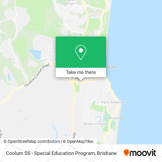 Coolum SS - Special Education Program map