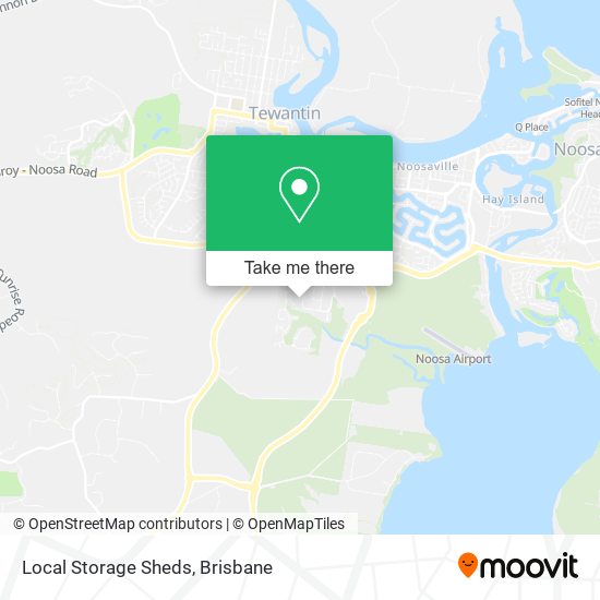 Local Storage Sheds map