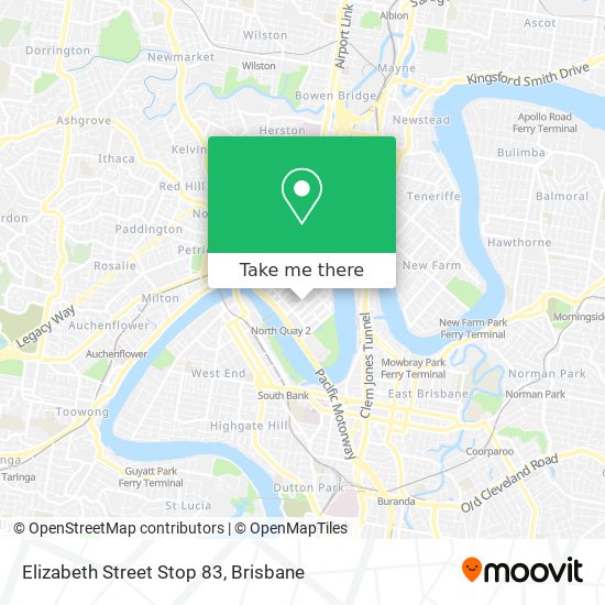 Elizabeth Street Stop 83 map