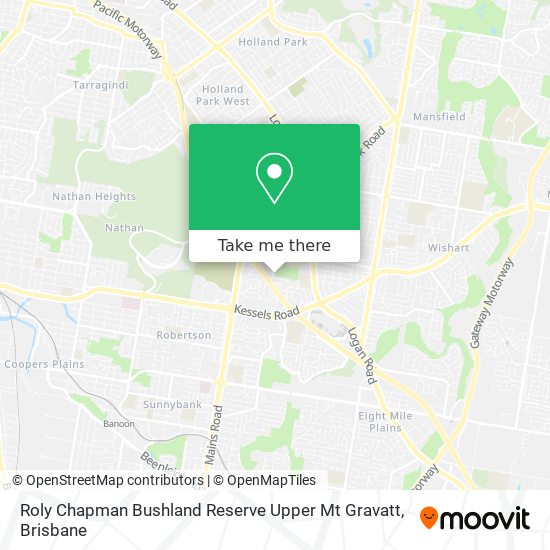 Mapa Roly Chapman Bushland Reserve Upper Mt Gravatt