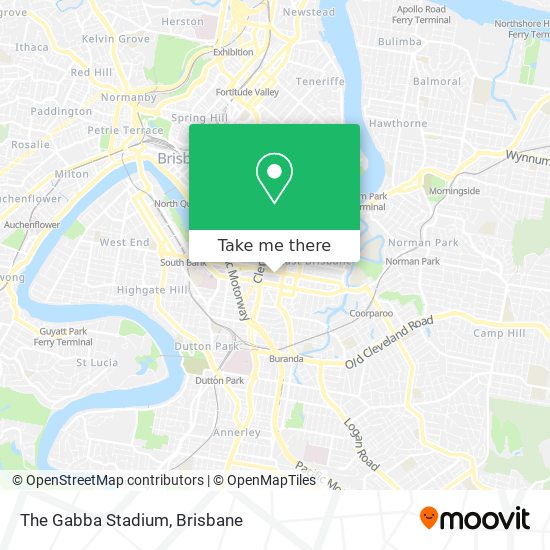 Mapa The Gabba Stadium