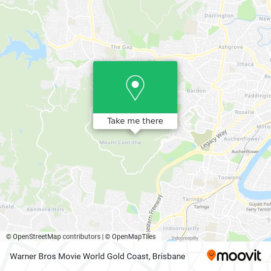 Warner Bros Movie World Gold Coast map