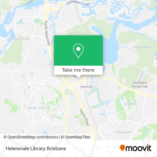 Helensvale Library map