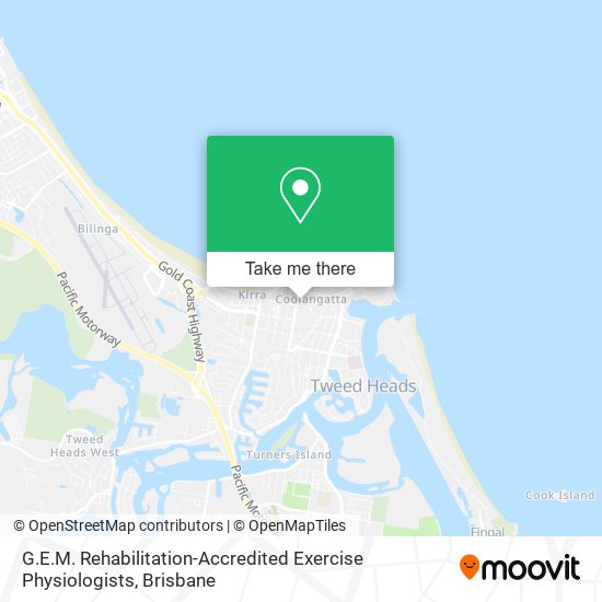 G.E.M. Rehabilitation-Accredited Exercise Physiologists map