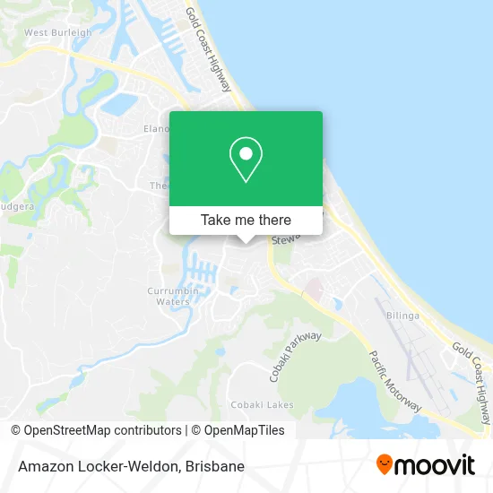 Mapa Amazon Locker-Weldon
