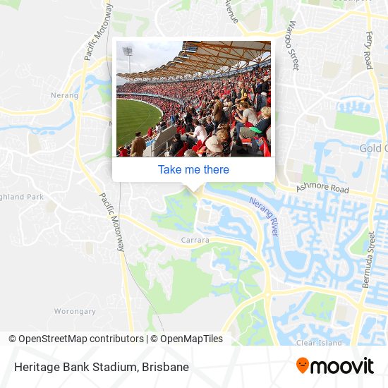 Mapa Heritage Bank Stadium