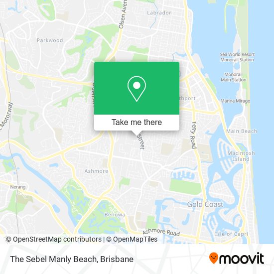 The Sebel Manly Beach map