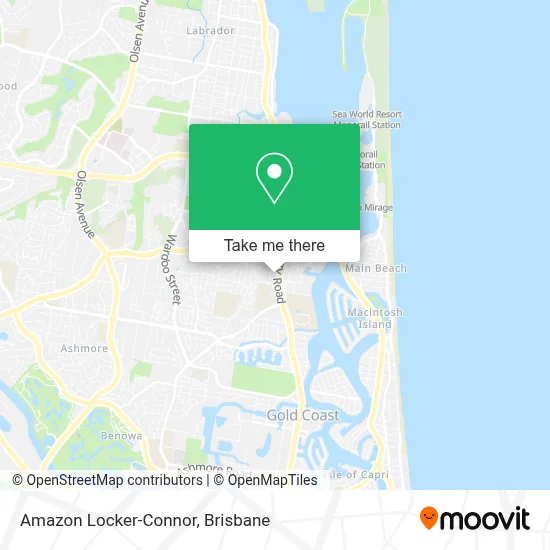 Mapa Amazon Locker-Connor