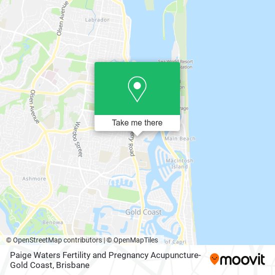 Mapa Paige Waters Fertility and Pregnancy Acupuncture-Gold Coast