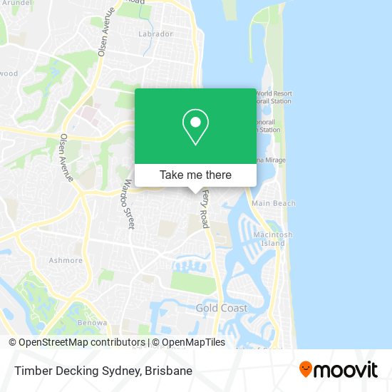 Timber Decking Sydney map