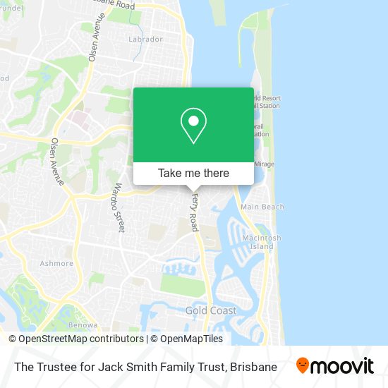 The Trustee for Jack Smith Family Trust map