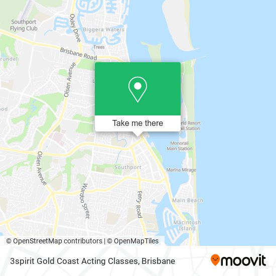 Mapa 3spirit Gold Coast Acting Classes