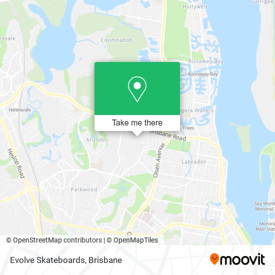 Evolve Skateboards map