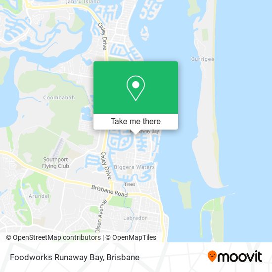 Foodworks Runaway Bay map