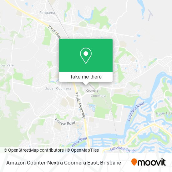 Amazon Counter-Nextra Coomera East map