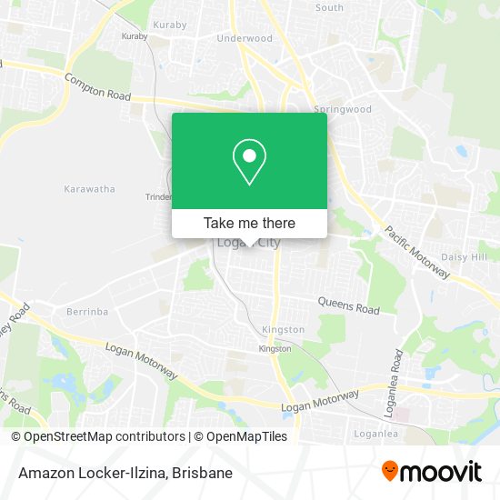 Amazon Locker-Ilzina map