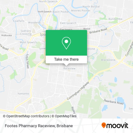 Mapa Footes Pharmacy Raceview