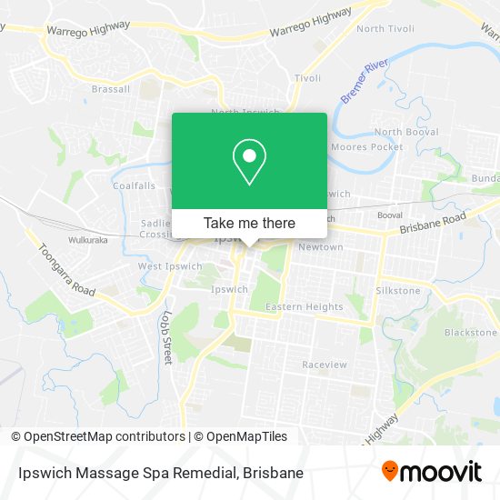 Ipswich Massage Spa Remedial map