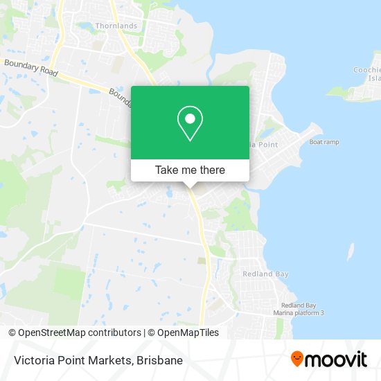 Victoria Point Markets map