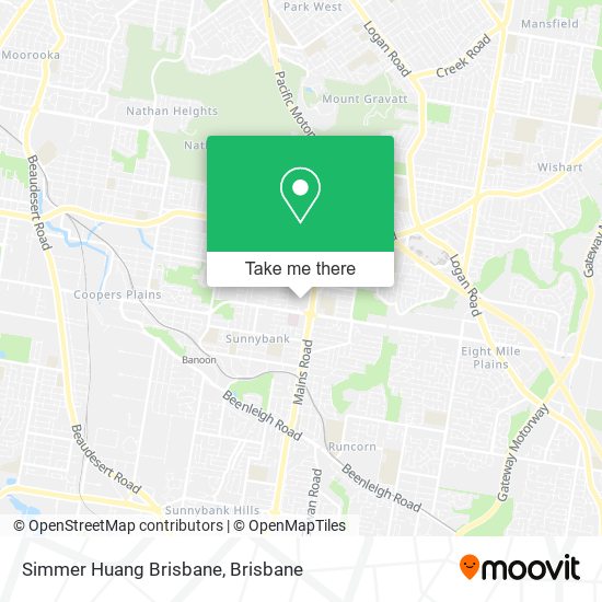 Simmer Huang Brisbane map