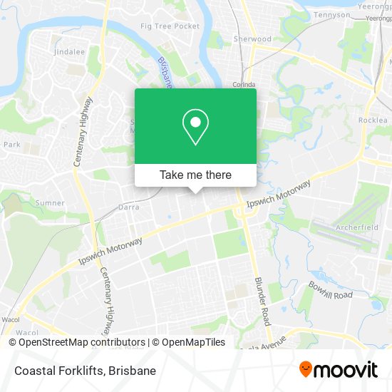 Coastal Forklifts map