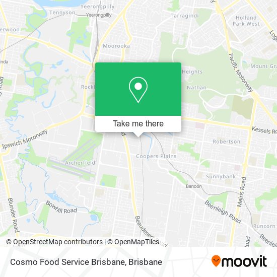 Cosmo Food Service Brisbane map