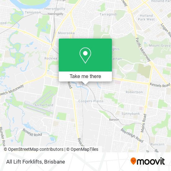 All Lift Forklifts map