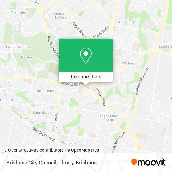 Brisbane City Council Library map