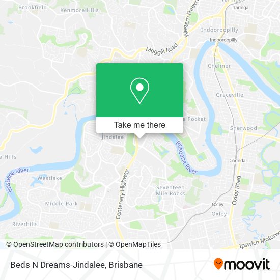 Beds N Dreams-Jindalee map