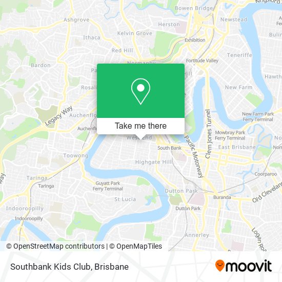 Southbank Kids Club map