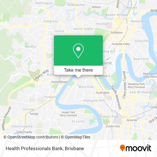 Health Professionals Bank map