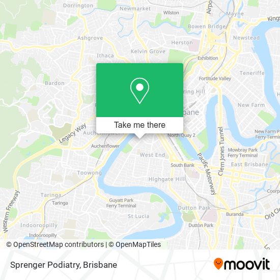 Sprenger Podiatry map