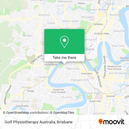 Golf Physiotherapy Australia map